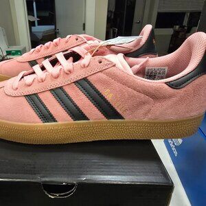 adidas Gazelle ADV Light Pink / Core Black Skateboarding JR7106 Mens Sz 10 NEW